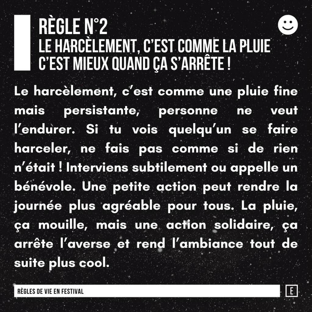 Festivalier·e respectant la gestion de l’alcool et des conduites à risque pendant l’événement.