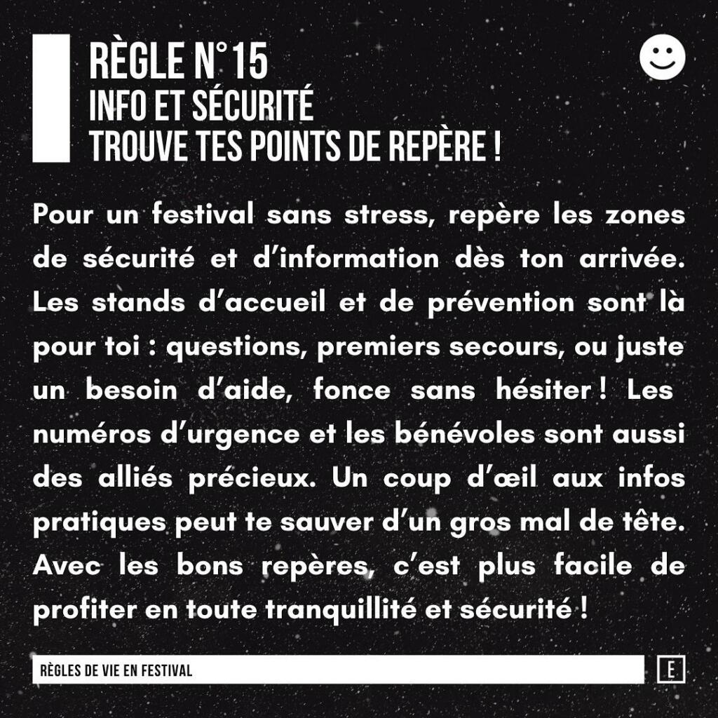 Événement festif réussi où tous les participant·e·s appliquent les règles de vie, assurant sécurité, inclusion et plaisir pour tous.