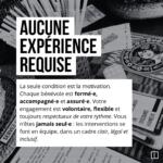 Bénévole Eclipshead en maraude circulant dans l’événement pour soutenir et informer les participant·es.