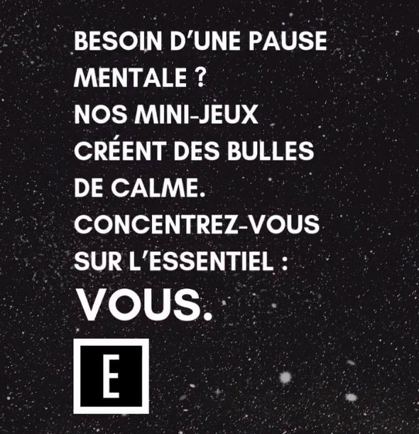 Participant·e jouant à un mini‑jeu Eclipshead depuis le navigateur pour se relaxer dans un espace sûr et inclusif.