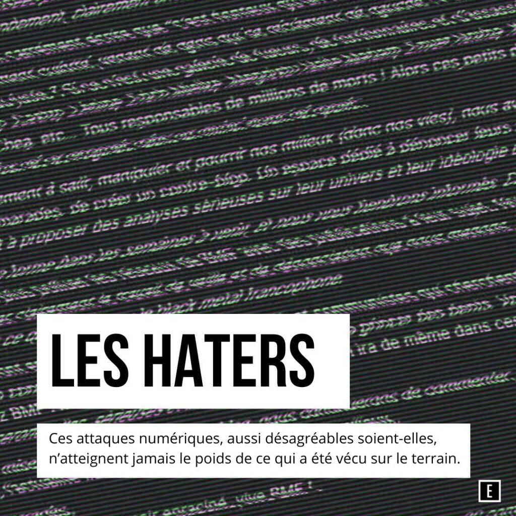 Les haters et mes lignes de front