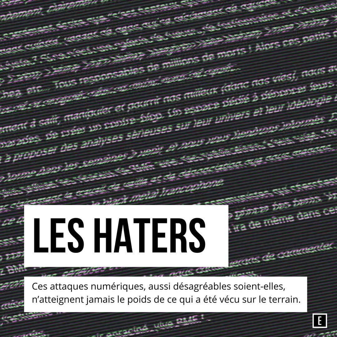 Les haters et mes lignes de front